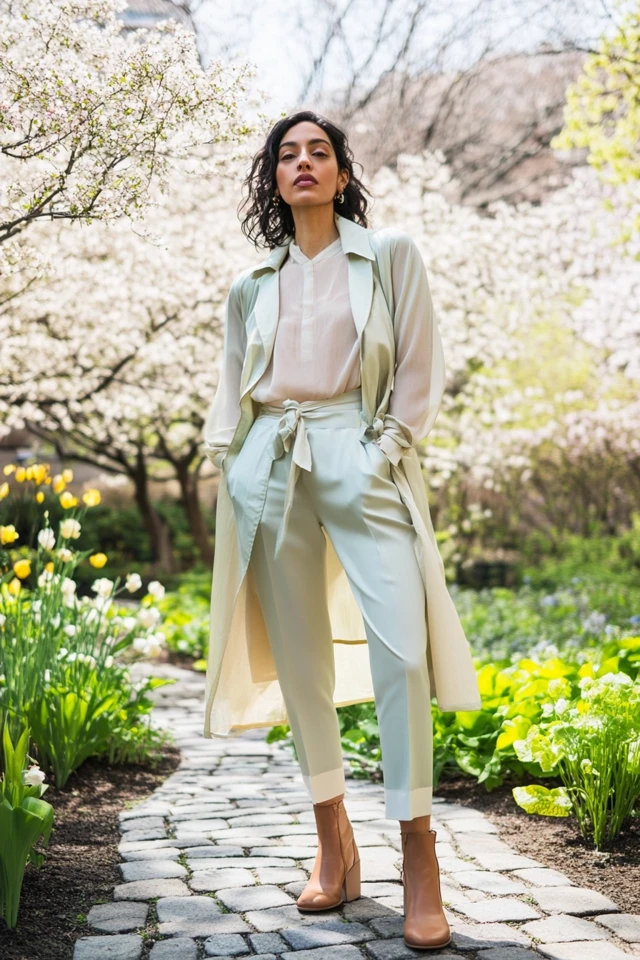 Spring Layering Mastery: Combining Light Fabrics for Unpredictable Weather