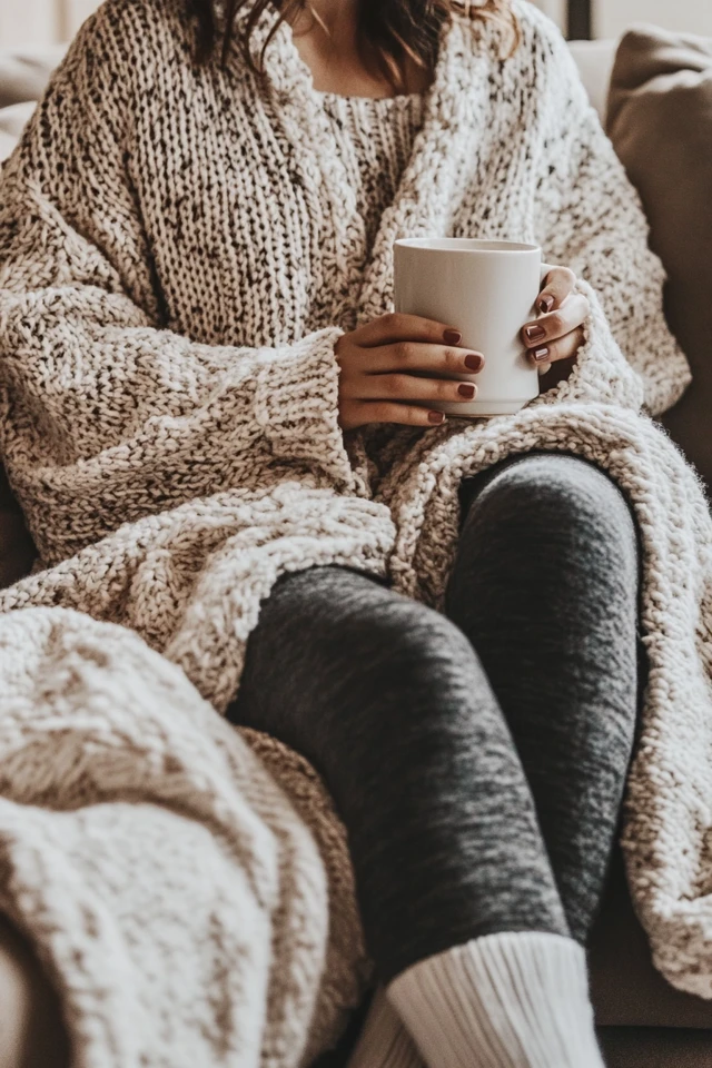 Cozy Movie Night Outfits with Oversized Sweaters