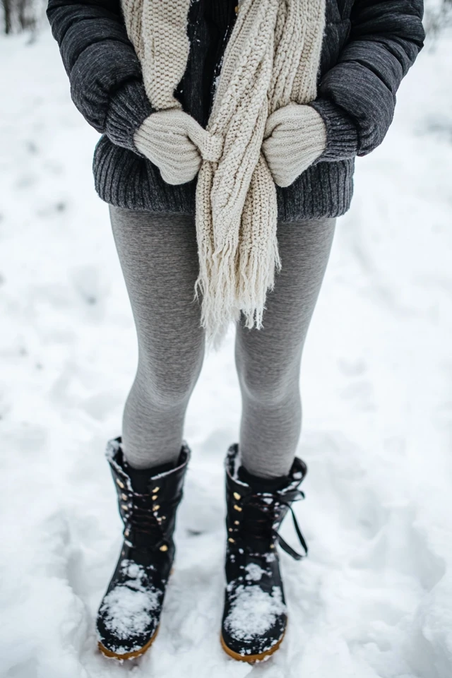 Fleece-Lined Leggings for Freezing Winter Temperatures