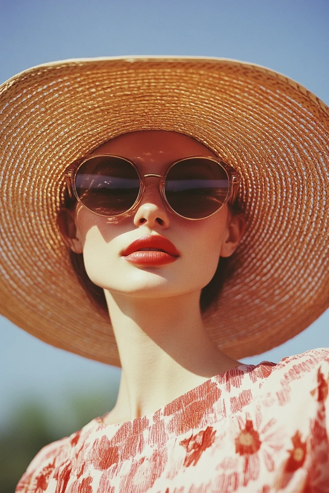 Wide-Brim Straw Hats for Shade on Hot Days