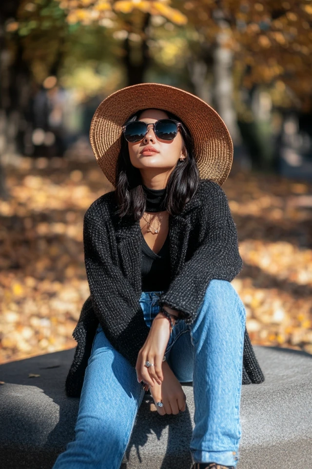 Relaxed Fit Jeans for Cool Yet Sunny Fall Afternoons