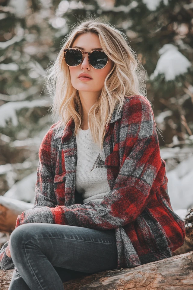 Relaxed Cabin Retreat Looks with Flannel Layers