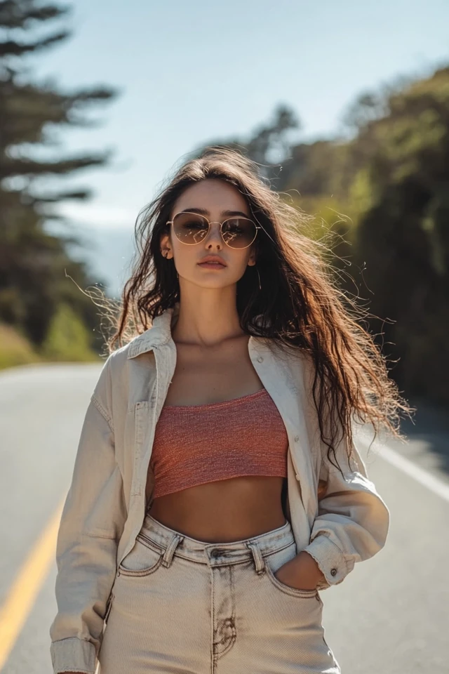 Effortless Road Trip Outfits with Relaxed Fits