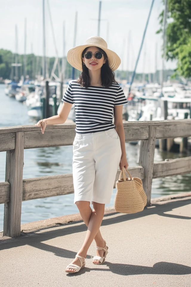 Classic Stripes in Nautical-Inspired Summer Outfits