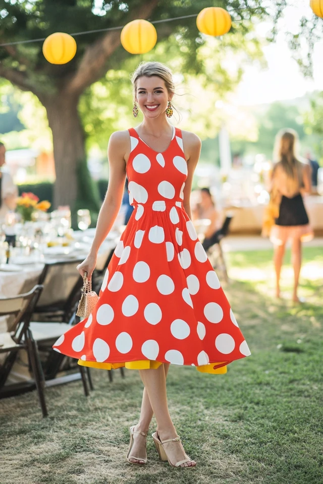 Bold Polka Dots in Summer Party Dresses: Making a Timeless Statement