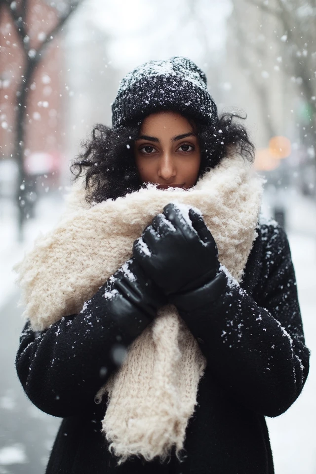 Fluffy Scarves for Extra Winter Warmth