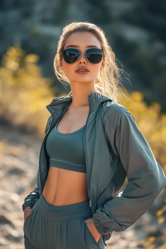 Comfortable Hiking Attire with Activewear Vibes