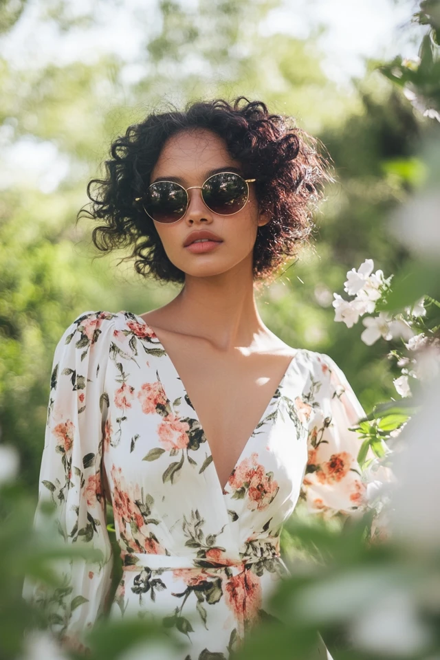 Breezy Garden Party Dresses with Floral Prints