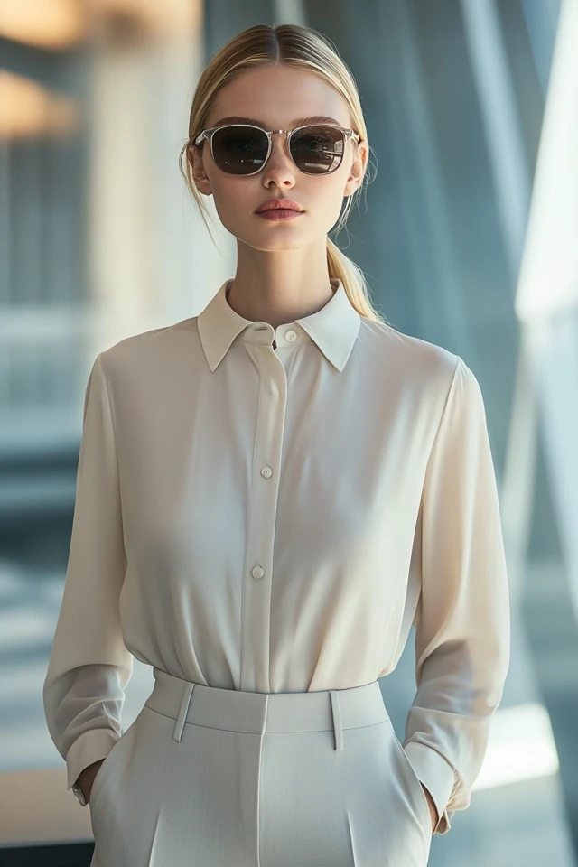 Neutral Blouses for Polished Workwear