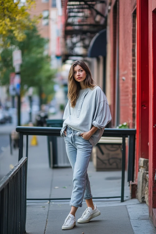 Relaxed Boyfriend Jeans for Casual Everyday Wear