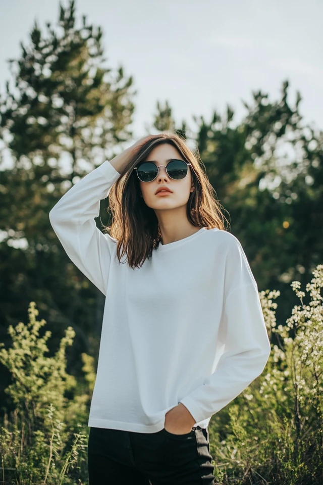 Long-Sleeve T-Shirts for Windy Spring Evenings