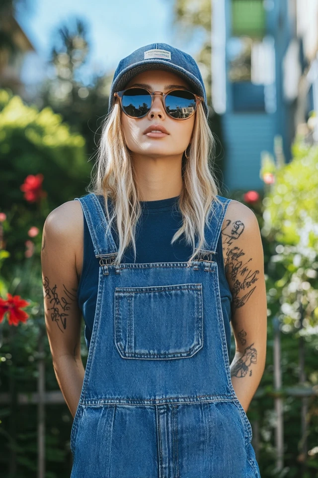 Relaxed Denim Overalls for Weekend Wear