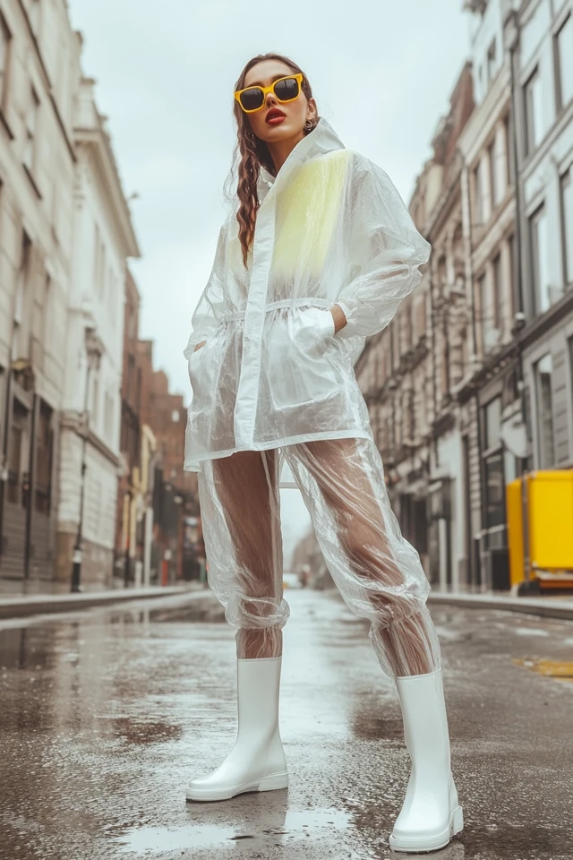 Transparent Raincoats for Stylish Showers