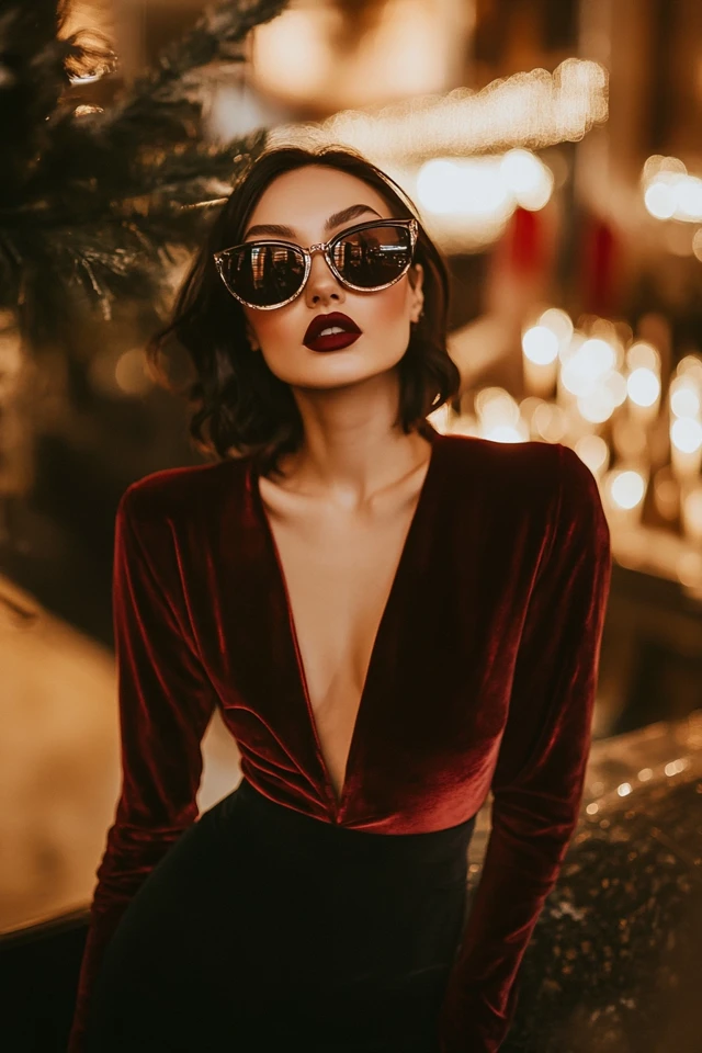 Luxe Velvet Tops for Winter Party Outfits