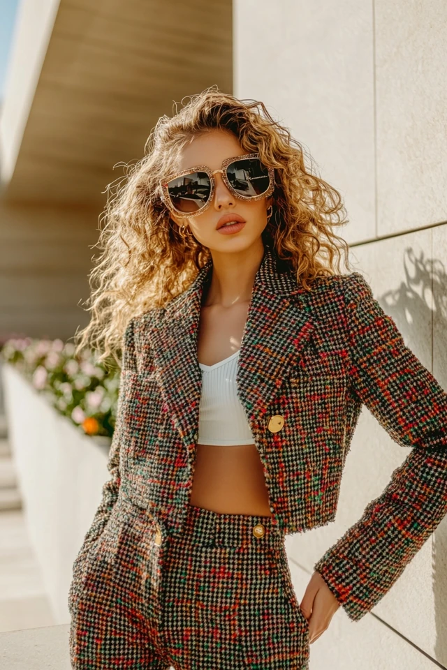 Cropped Tweed Jackets for Spring Elegance