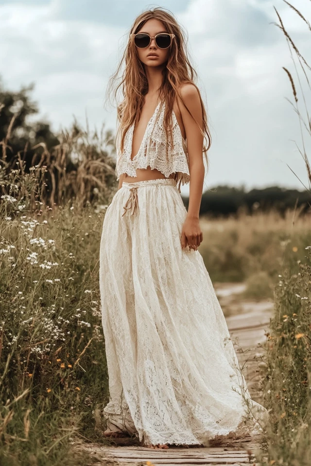 Relaxed Empire Waist Maxi Skirts for Boho Chic