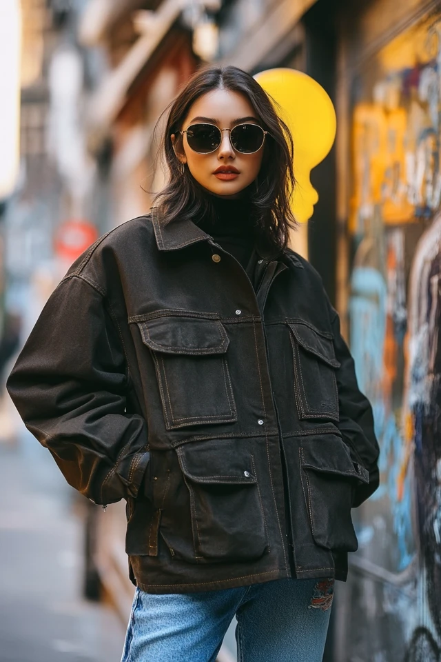 Oversized Utility Jackets for Casual Streetwear