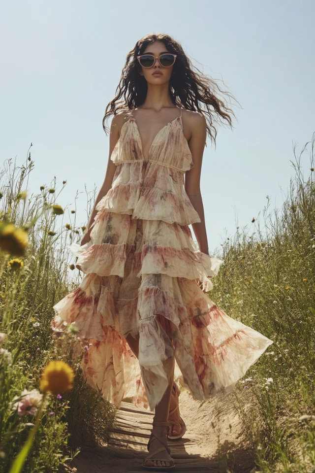 Tiered Dresses for Boho-Chic Summer Vibes