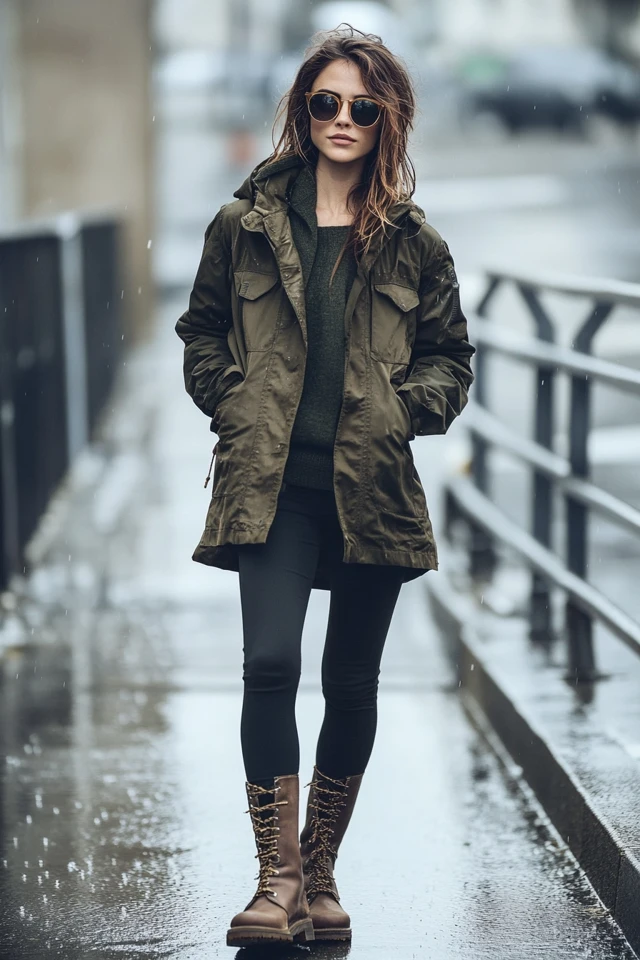 Versatile Parkas for Rainy Days