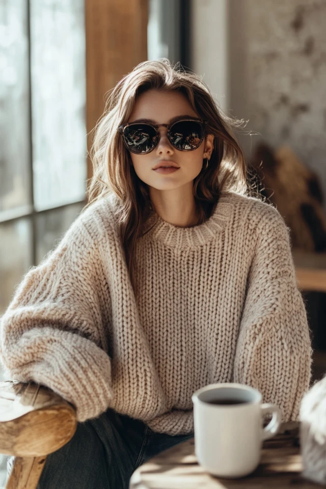 Oversized Sweaters for Frosty Morning Comfort