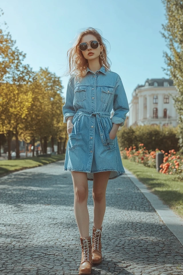 Light Denim Dresses for Breezy Spring Outings