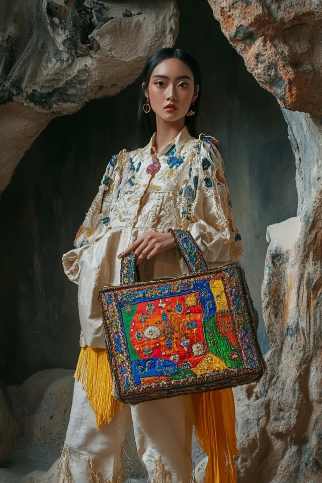 Styling Embroidered Bags with Elegant Outfits