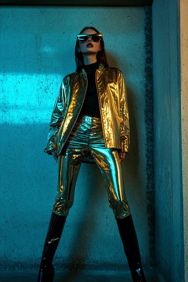 Metallic Jackets for Futuristic Winter Trends: Shine, Sleekness, and Style