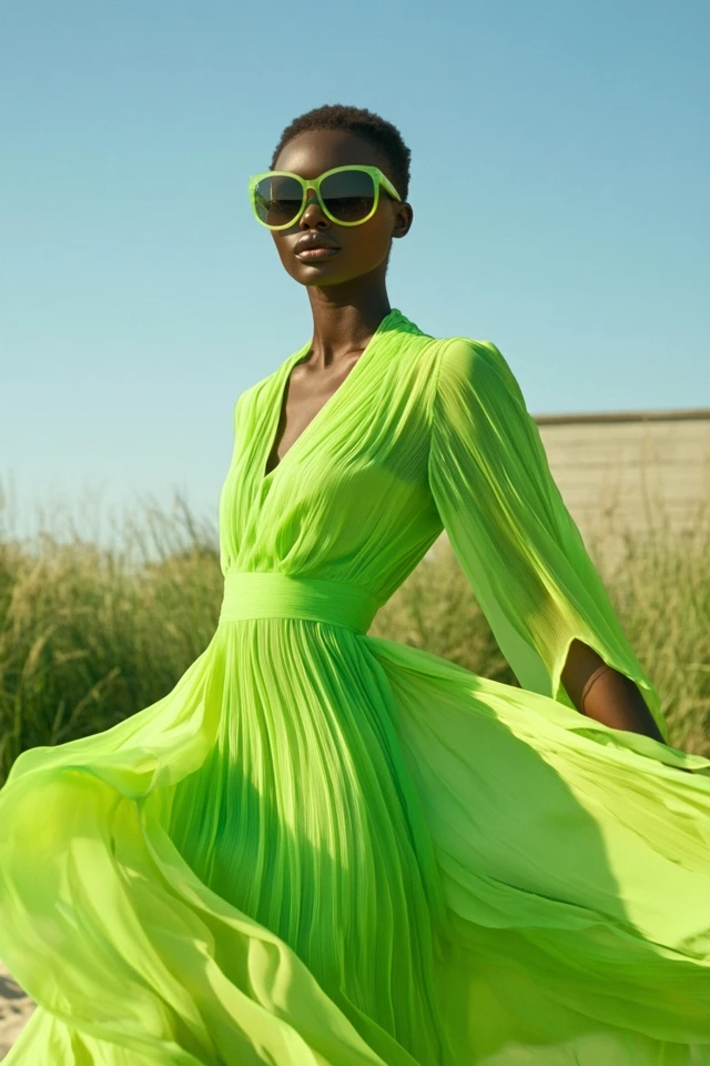 Playful Lime Green and Aqua in Breezy Summer Looks: A Vibrant and Refreshing Combination