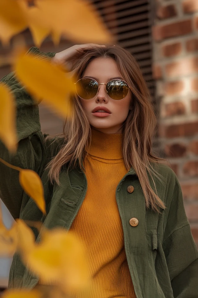 Perfect Mustard and Deep Olive for Fall Outfits: A Rich and Earthy Combination