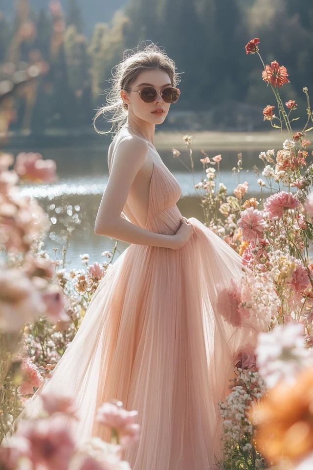 Combining Satin and Tulle for Romantic Bridesmaid Dresses: Timeless Elegance with a Whimsical Touch