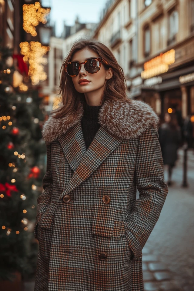 Faux Fur and Tweed for Classic Winter Coats