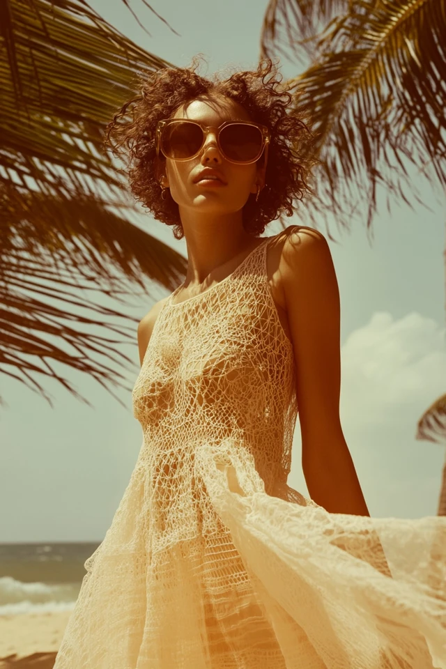 Crochet and Sheer Mesh in Light Summer Dresses