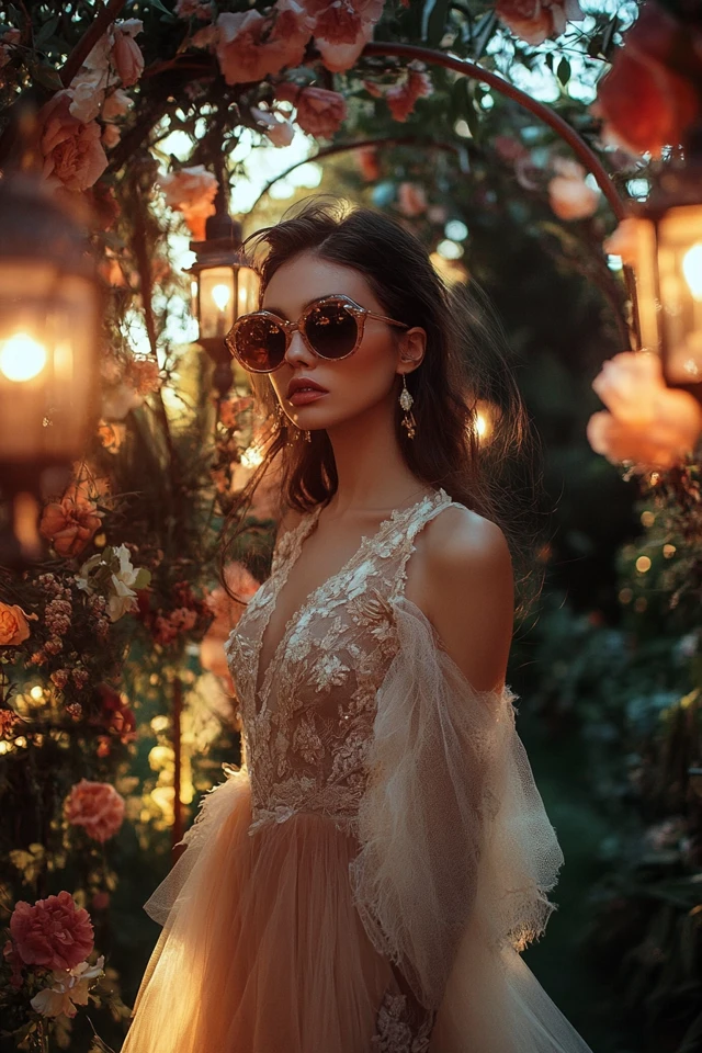 Tulle and Lace in Dreamy Evening Looks