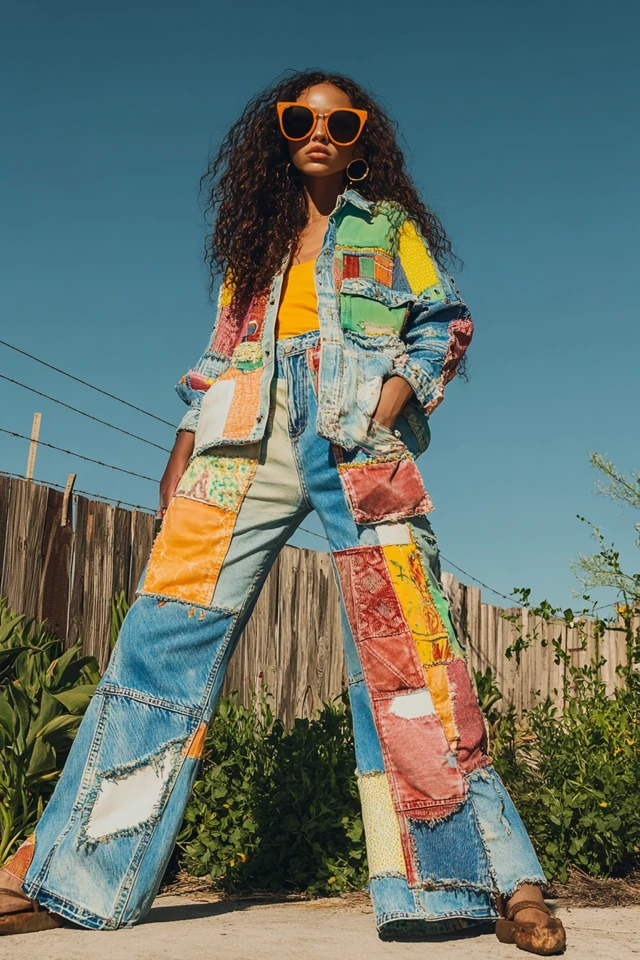 Patchwork Denim Pieces for Vintage Summer Vibes