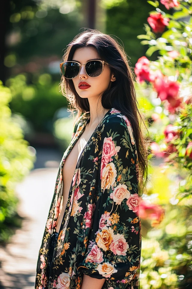 Lightweight Floral Cardigans for Spring Breeze