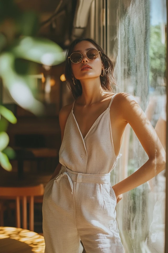 Relaxed Jumpsuits in Linen for Casual Summer Style