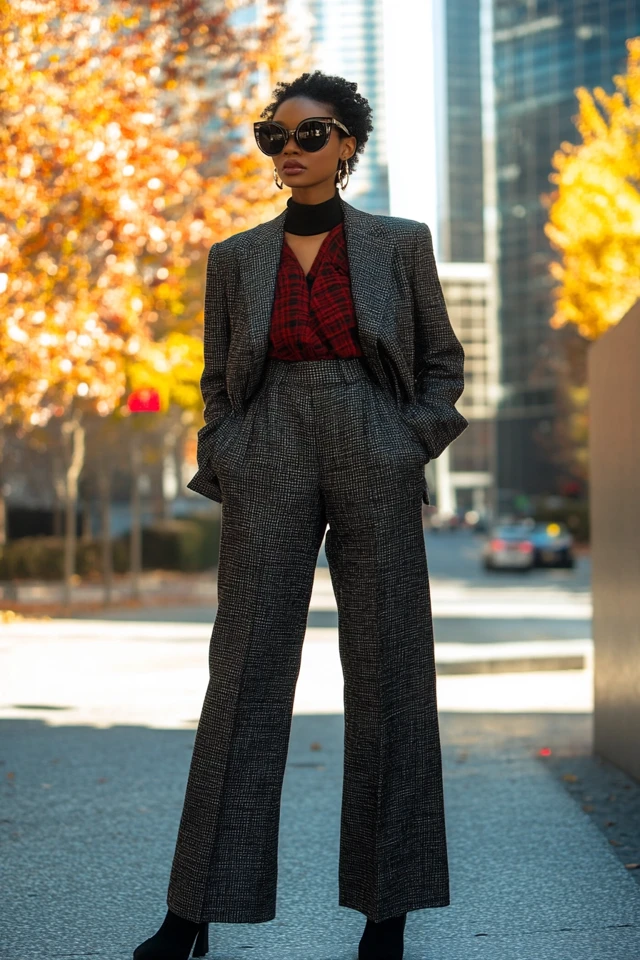 Tailored Wool Pants for Sleek Fall Office Looks