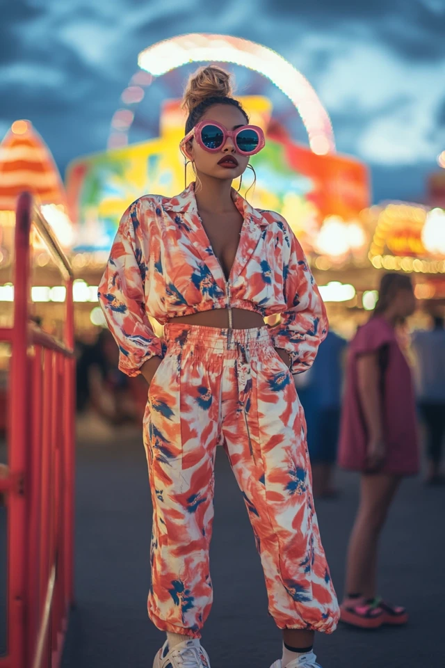 Playful Carnival Looks with Vibrant Patterns: Standout Style for a Fun-Filled Day