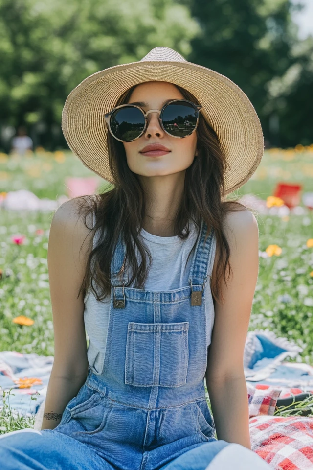 Relaxed Overalls for Casual Outdoor Weather