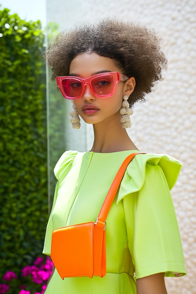 Bold Accessories in Neon Hues for Summer Pops