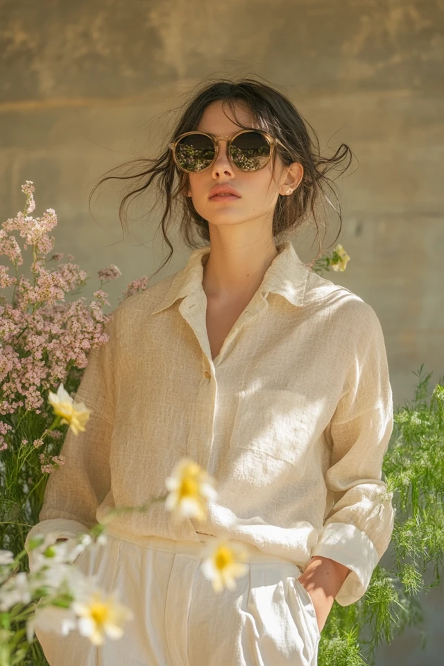 Linen Shirts in Neutral Shades for Spring Versatility