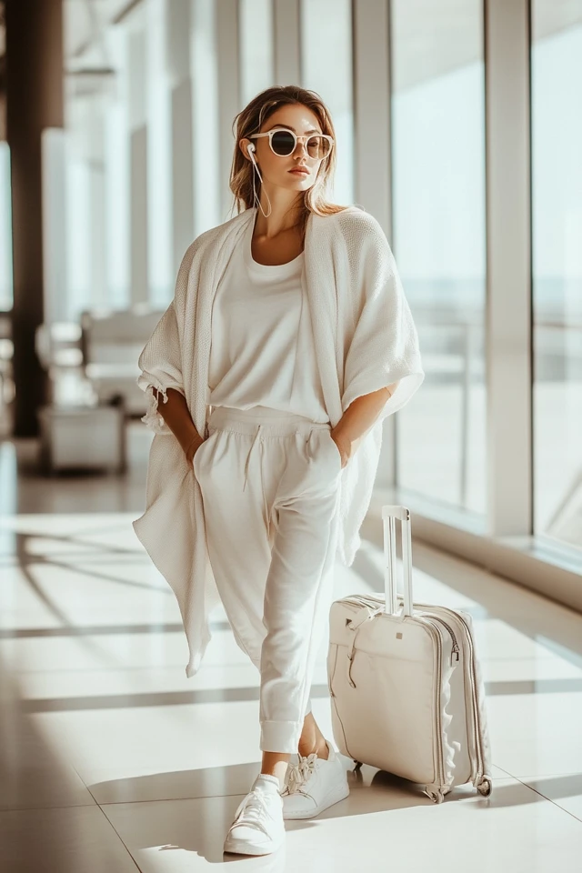 Comfy Airport Chic Outfits with Matching Loungewear