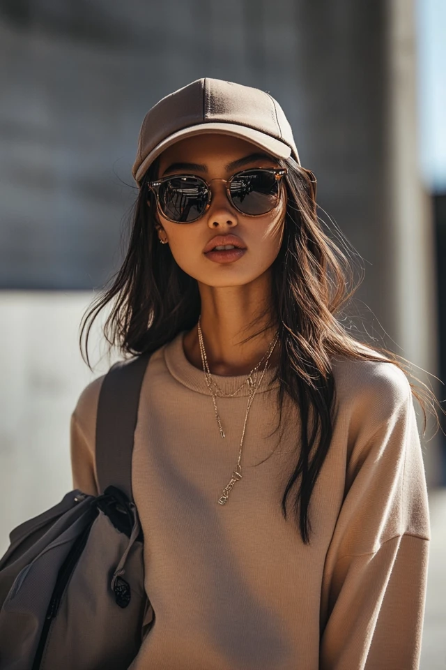 Neutral Baseball Caps for Sporty Chic