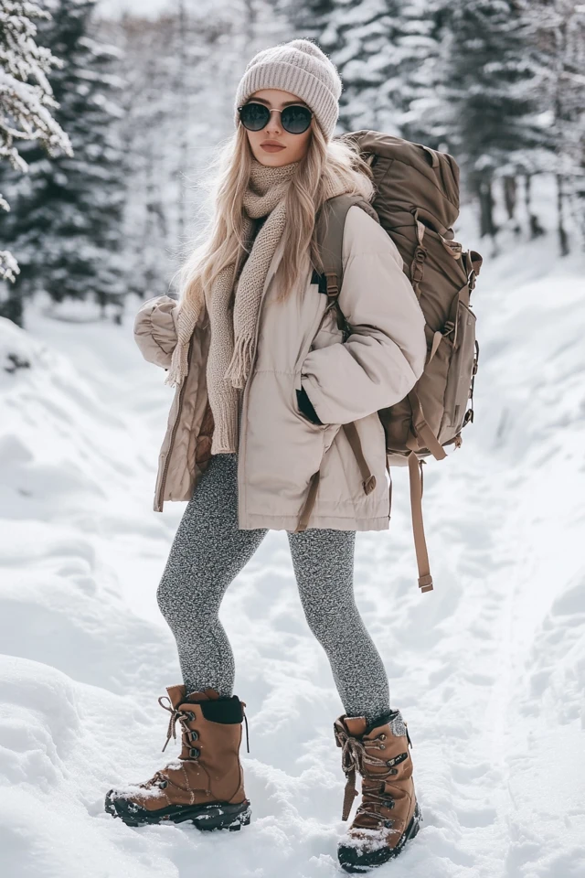 Warm Hiking Boots for Snow-Covered Trails