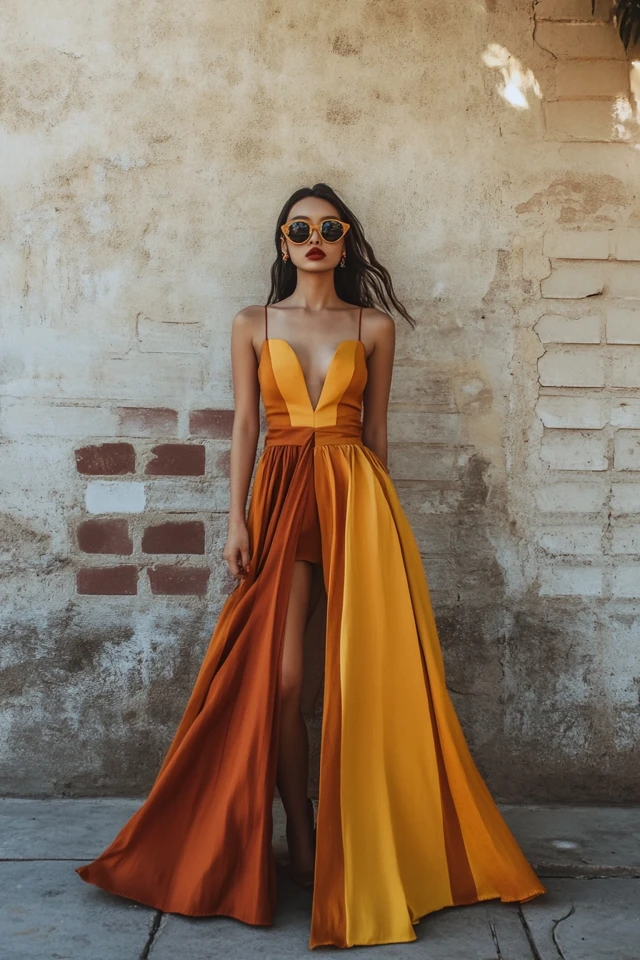 Mustard and Rust Color Combos for Statement Dresses