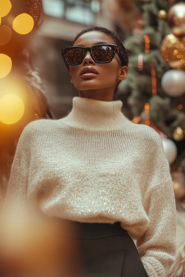 Sparkly Knitwear for Winter Festive Vibes