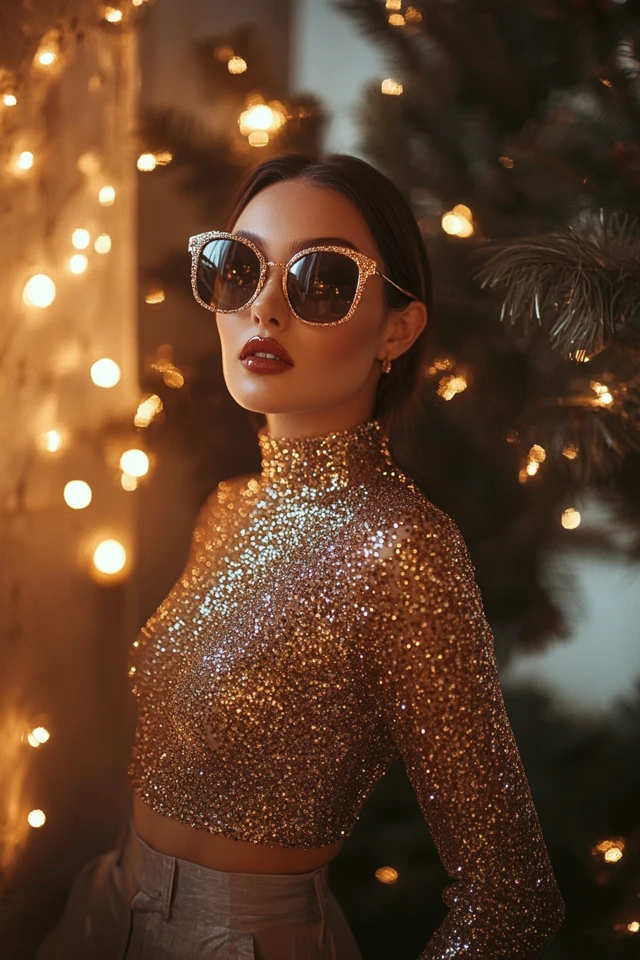 Glittery Tops for Winter Holiday Glam