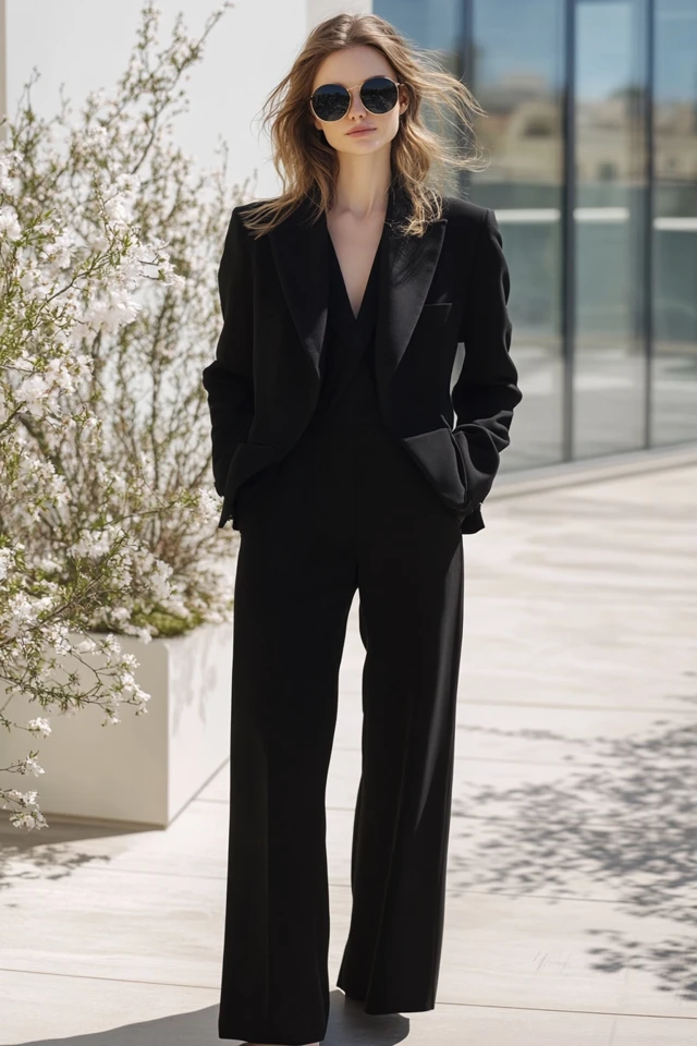 Oversized Blazers with Wide-Leg Trousers for Spring Chic