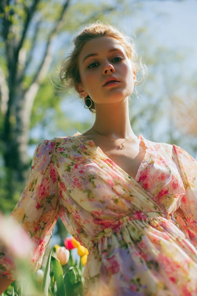 Spring Wrap Dress Style and Fit