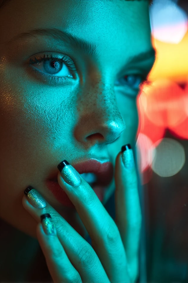 Black Edge Nails